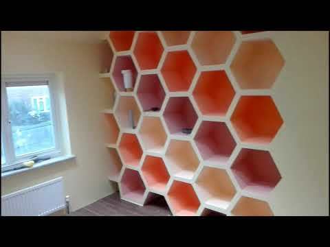 Hexagon shelves