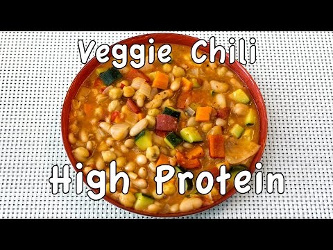 High Protein &amp;amp; High Fiber Delicious Veggie Chili in under 1 hour