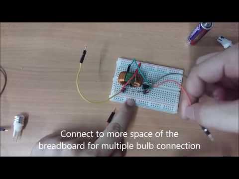 High Step Up Current Joule Thief - Powered Up Multiple 8 Volts LED using 1.5 AA Battery