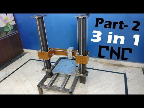 Homemade - 3 in 1 CNC Machine - Part-2 By AMbros custom (re upload)