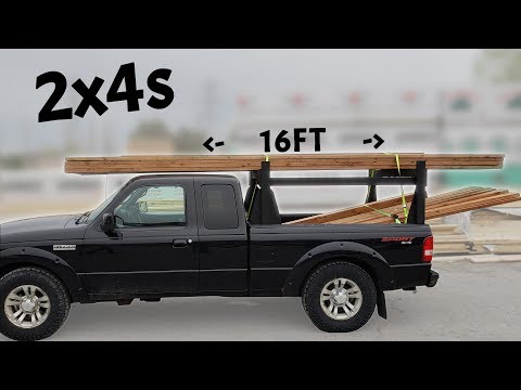 Homemade 2x4s Wood Truck Rack - Heavy Duty