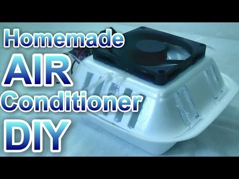 Homemade AIR Conditioner - Run on Batteries and USB