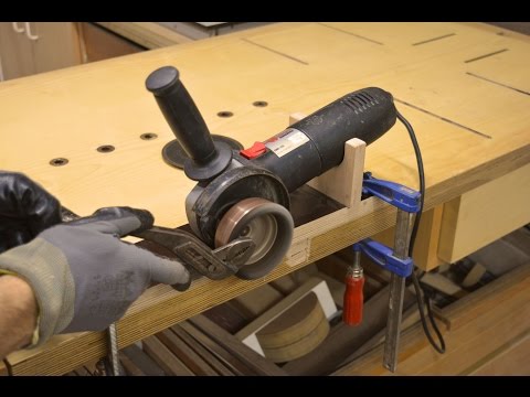 Homemade Angle Grinder Holder