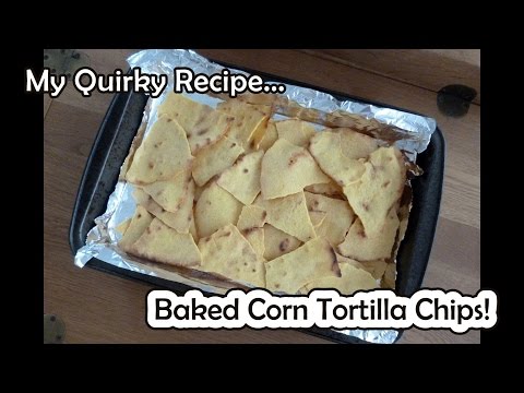 Homemade Baked Corn Tortilla Chips (from scratch - easy recipe)