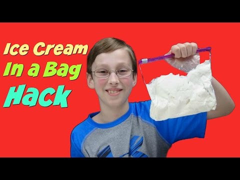 Homemade Ice Cream In A Bag Hack - Quick &amp;amp; Easy DIY Recipe | CollinTV