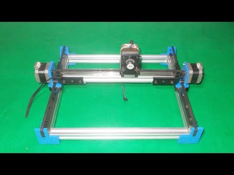 Homemade Laser Robotic Drawing Plotter Draw Mill 3D Printer Arduino DIY X Y Axis Slide Linear Frame