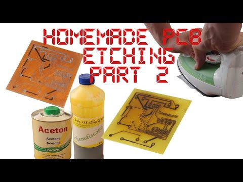 Homemade PCB Etching (through hole parts) - Part 2