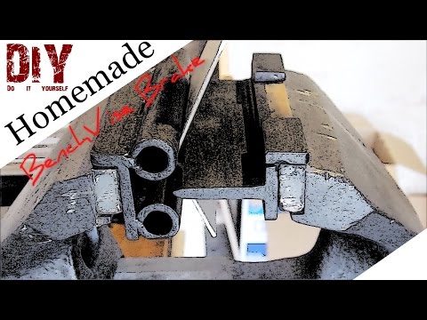 Homemade Supereffective bench vise brake metal bender(magnet attachments!)