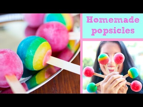 Homemade popsicles | Healthy treats | DIY Ice lollies