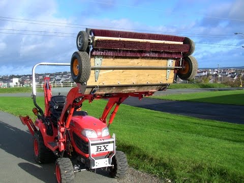 Homemade rotary broom for tractor build details