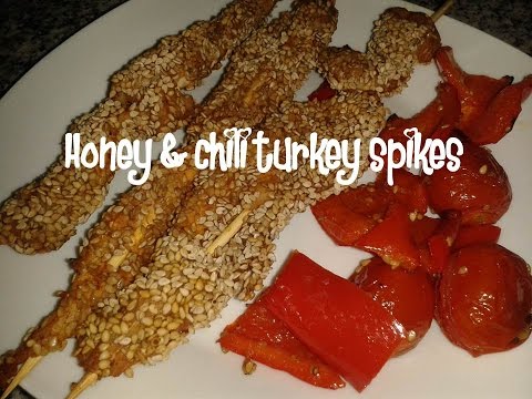 Honey &amp;amp; chili turkey spikes recipe