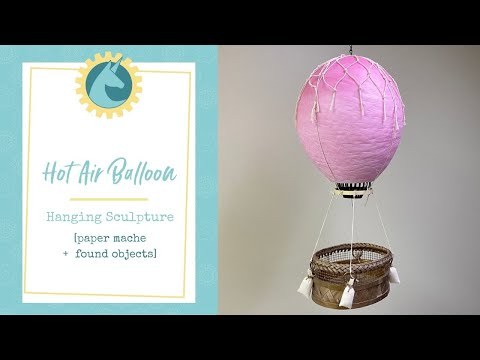 Hot Air Balloon Sculpture | Hanging Decoration