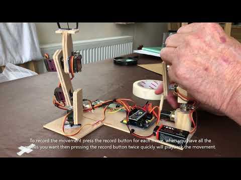 Hot Glue Mini Servo Arm Video