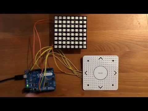 Hover + Adafruit NeoMatrix (Blinky blinky)