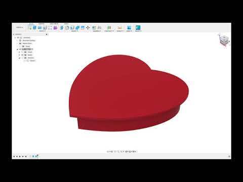 How I Designed a 3D Printable Valentine Heart Gift Box Using Autodesk Fusion 360