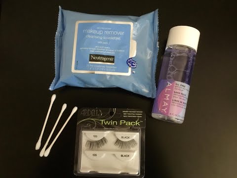 How I Remove False Eye Lashes/ Re-Use Them