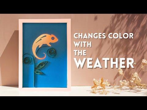 How I made a chameleon art that can sense the weather