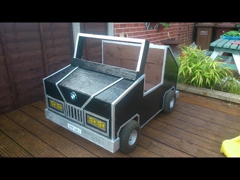 How To Build Your Own Children's Garden Car Storage Box Out Of Pallets