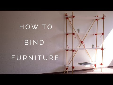 How To Build a Wooden Shelf With $50 Using a Clever Japanese Rope Hack - Simple Woodworking DIY