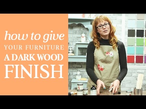 How To Create a DIY Dark Wood Stained Finish on Furniture | Country Chic Paint