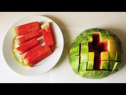 How To Cut a Watermelon Into Slices