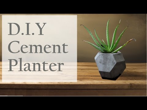 How To DIY Cement Planter