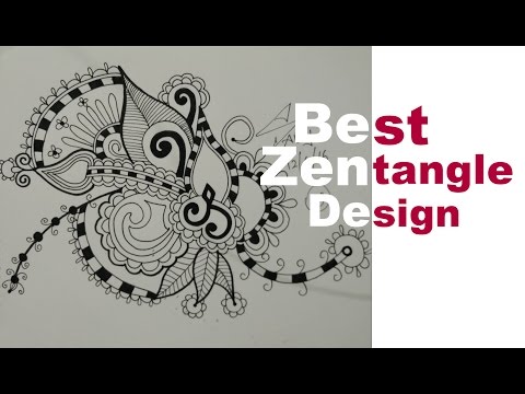 How To Draw Best Zentangle Doodle Mandala Zendoodle Art Design Speed Tutorial Learn