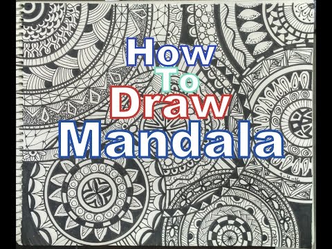 How To Draw Complex Mandala Art Design For Beginners, Easy Tutorial Doodle Drawing Step By Step