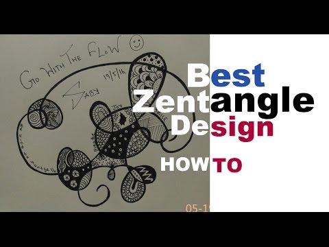 How To Draw Complex Zentangle Art Design For Beginners, Easy Tutorial Doodle Drawing Step By Step