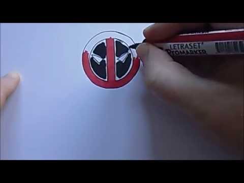 How To Draw Deadpool Logo Emblem