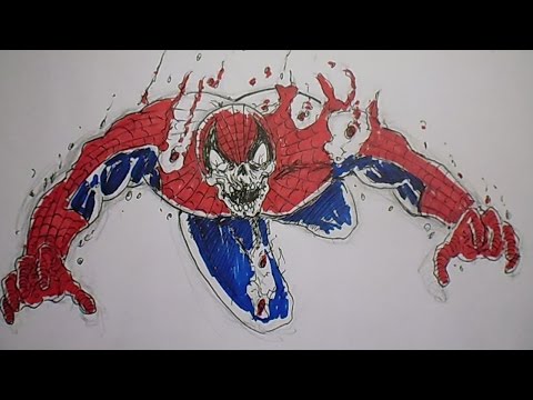 How To Draw Zombie Spiderman