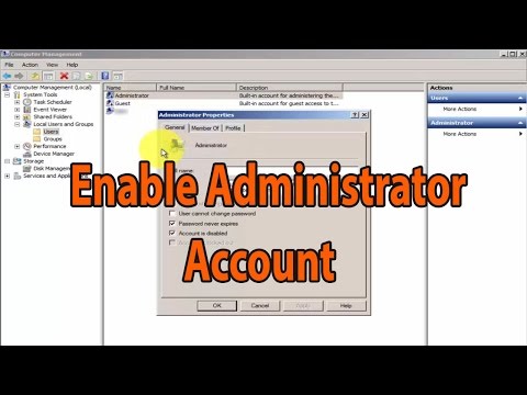 How To Enable, Disable and change password on Windows 7 Hidden Administrator account