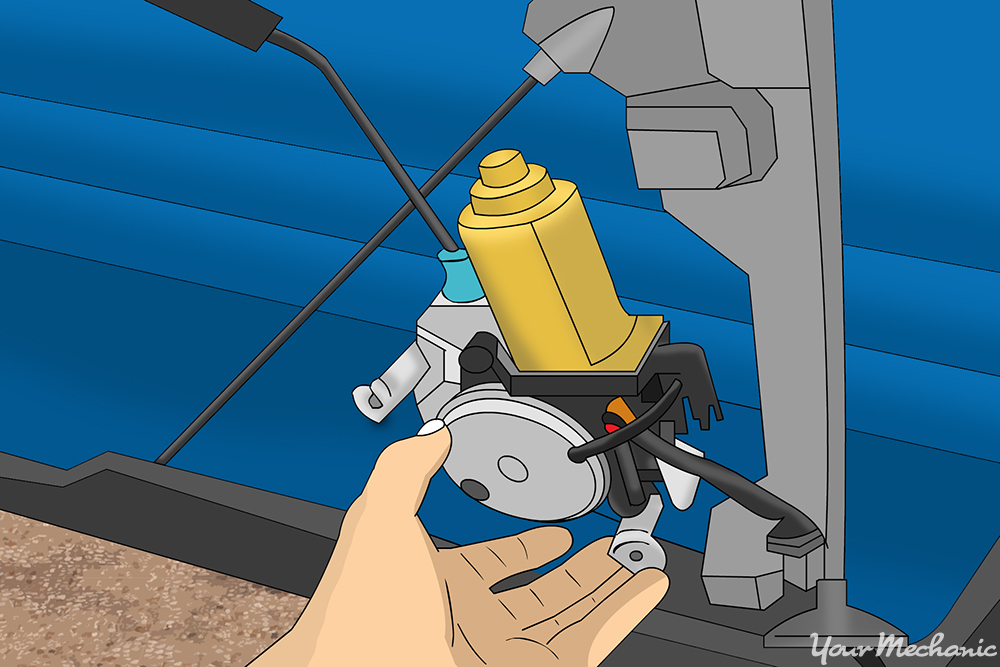 How To Fix Common Electric Window Issues - 4 Motor being removed from regulator.jpg