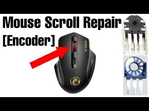 How To Fix The Mouse Scroll Wheel [Not Working] (DIY Mouse Encoder Repair/Diassembly)