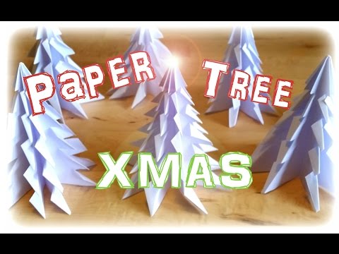 How To Fold a Paper Tree - * DIY * 3D * Xmas Tree *