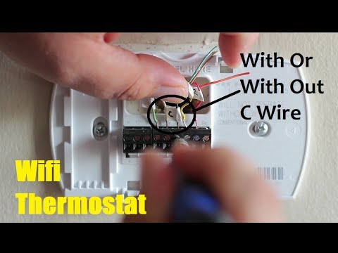 How To Install A Wifi Thermostat  With Or With Out C Wire