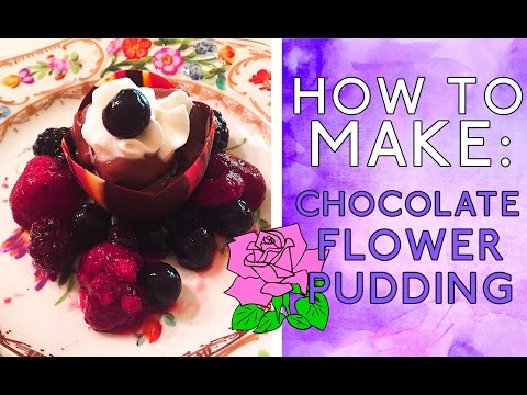 How To Make: Chocolate Flower Pudding