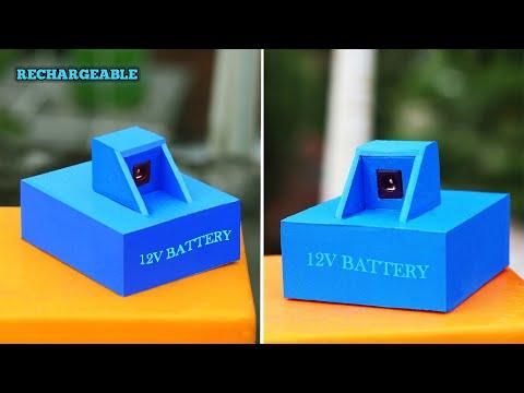 How To Make 12V Rechargeable Battery At Home From PVC Pipe