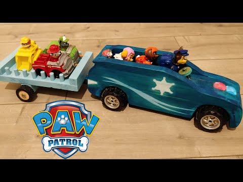 How To Make A DIY Wooden Police Car Vehicle Toy - For PAW Patrol