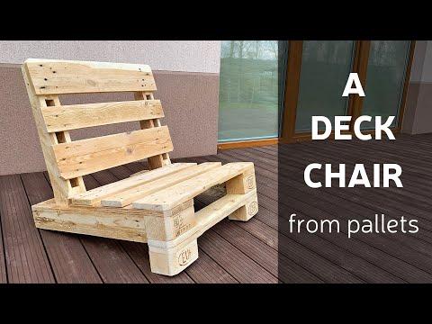 How To Make A Deck Chair From Pallets || Woodworking Project