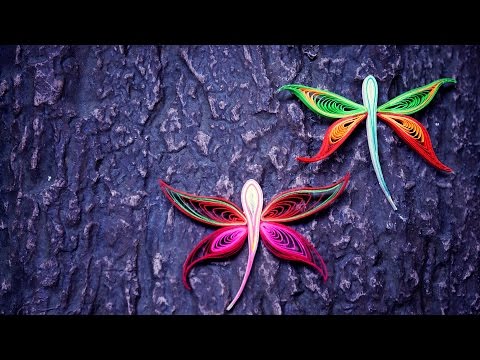 How To Make A Dragonfly Using Paper Art Quilling