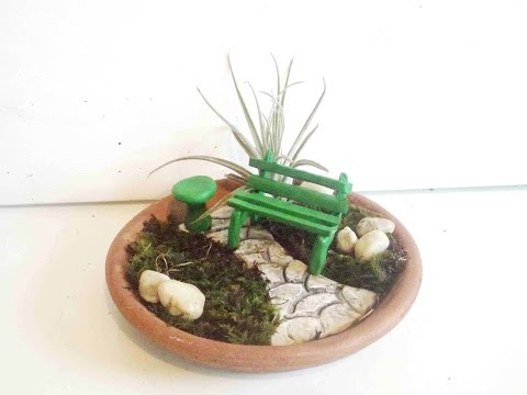 How To Make A Miniature Fairy Garden Patio With Polymer Clay