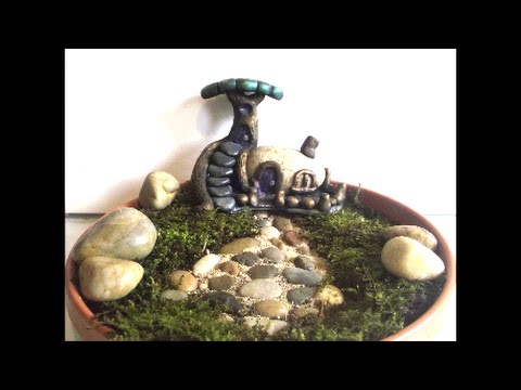 How To Make A Pebble Stone Fairy Garden Patio