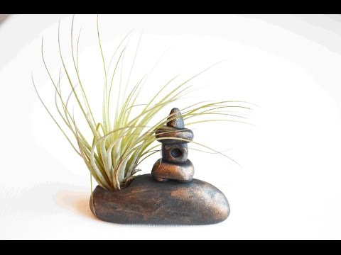 How To Make A Polymer Clay Zen Air Plant Garden