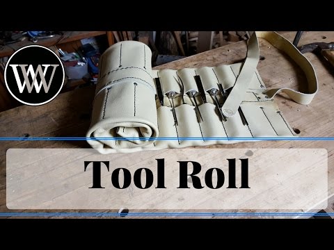 How To Make A Tool Roll From Leather for Woodworking Carving Chisels