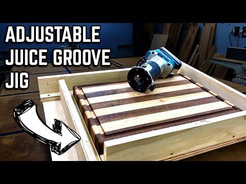 How To Make An Adjustable Juice Groove Jig | Simple Cutting Board Jig