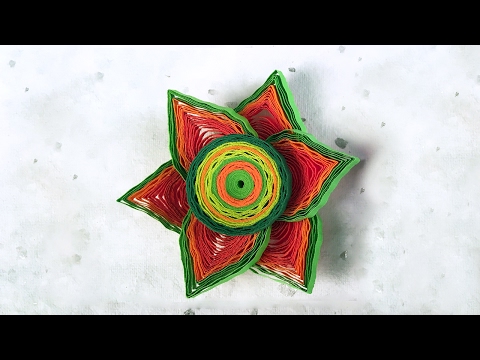 How To Make Beautiful 3D Flower Using Paper Art Quilling - Part II