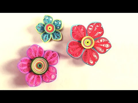 How To Make Beautiful Flower Design Using Paper Art Quilling | Paper Quilling Art