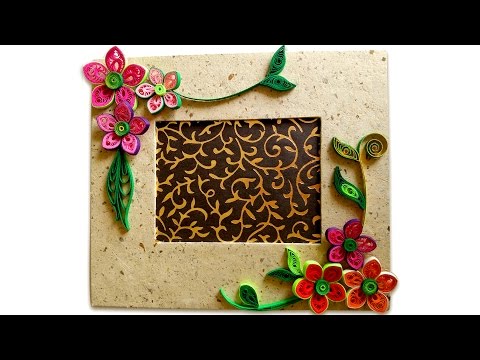 How To Make Beautiful Quilling Photo Frame | Easy Craft Ideas