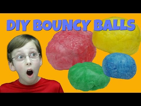 How To Make Bouncy Balls - Fun Easy DIY Kids Science Experiment | CollinTV